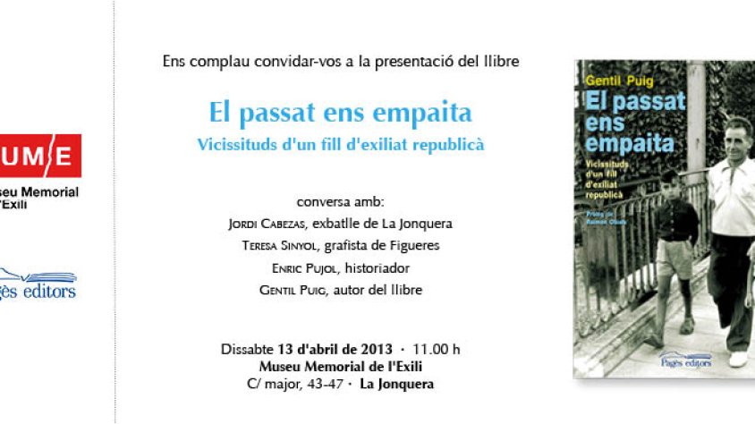 Invitació a la presentació del llibre