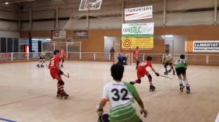 El partit de l'infantil també va ser molt ajustat