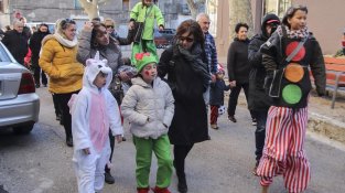La rua va estar amenitzada pels Tambors i els Xanquers de l'Albera