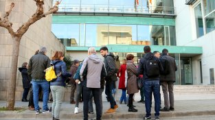 Aquest matí una quarantena de persones els han donat suport a davant dels jutjats