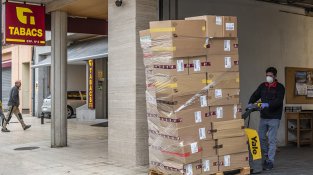 El subministrament a la Jonquera està garantit (imatge d'aquest matí)