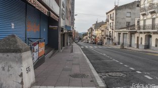 Els carrers, avui, pràcticament buits