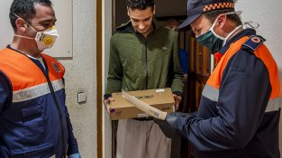 Protecció Civil va col·laborar en els lliuraments