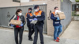 Protecció Civil va col·laborar en els lliuraments
