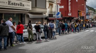 La imatge es va repetir al llarg de tot el dia