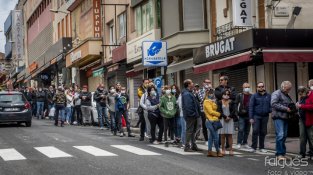 La imatge es va repetir al llarg de tot el dia