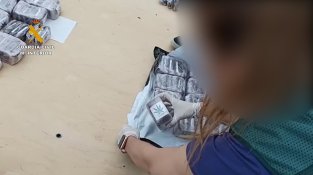 La droga interceptada