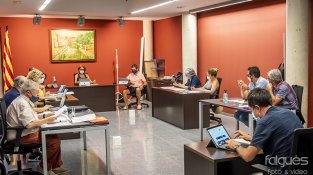 El primer ple presencial post-Covid va reorganitzar la disposició dels regidors