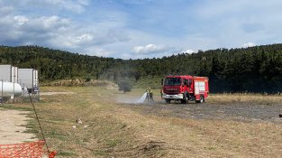 Bombers i Mossos al lloc dels fets
