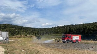 Bombers i Mossos al lloc dels fets