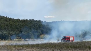 Bombers i Mossos al lloc dels fets