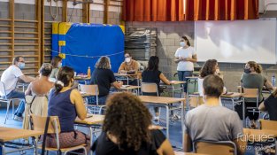 Ja està tot a punt per a l'arribada dels alumnes