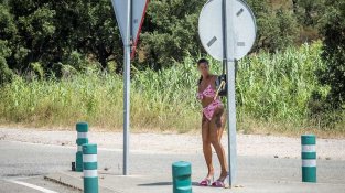 Una imatge que ja torna a ser habitual a la zona de la N-II, a prop de la Jonquera, Agullana i Capmany