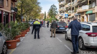 El carrer va estar tallat unes 3 hores