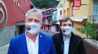 Els dos candidats, a la Jonquera