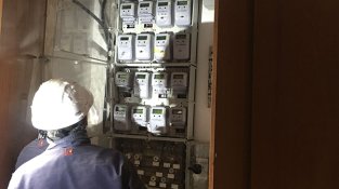 Una de les intervencions, al carrer de les Alzines