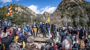 Durant tot el matí es van anar succeint els parlaments amb les actuacions musicals