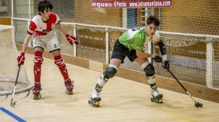 Els nois van disputar el primer partit de la represa a la Jonquera