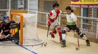 Els nois van disputar el primer partit de la represa a la Jonquera