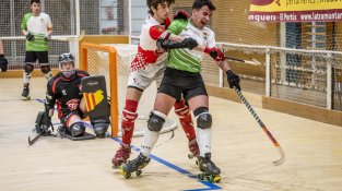 Els nois van disputar el primer partit de la represa a la Jonquera