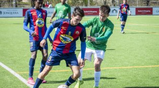 Un instant del partit a les Forques