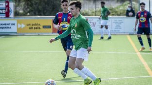 Un instant del partit a les Forques