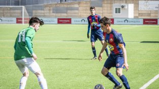 Un instant del partit a les Forques