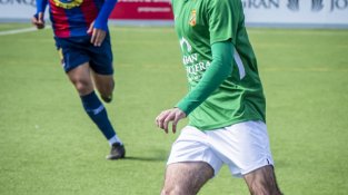 Un instant del partit a les Forques