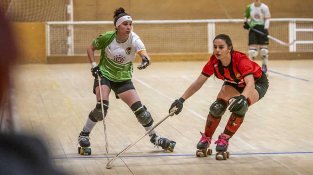 Una imatge del partit d'aquest dissabte