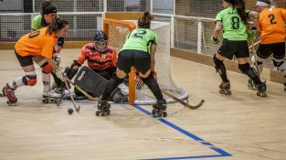 Una de les imatges que va deixar el partit CP Jonquerenc-CH Lloret