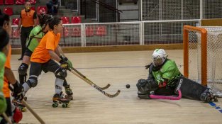 Una de les imatges que va deixar el partit CP Jonquerenc-CH Lloret