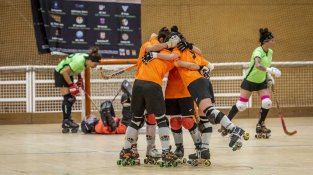 Una de les imatges que va deixar el partit CP Jonquerenc-CH Lloret