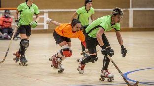 Una de les imatges que va deixar el partit CP Jonquerenc-CH Lloret