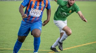 Una de les imatges que va deixar el partit de Tercera Catalana