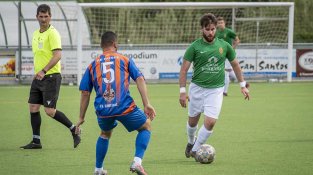 Una de les imatges que va deixar el partit de Tercera Catalana