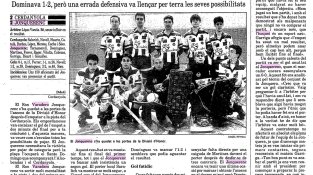 La pàgina dedicada al partit per part del Diari de Girona