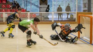 Una de les imatges que va deixar el Jonquerenc contra el Caldes Recam Laser