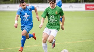 Una de les imatges que va deixar el partit UE La Jonquera i Lloret