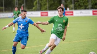 Una de les imatges que va deixar el partit UE La Jonquera i Lloret