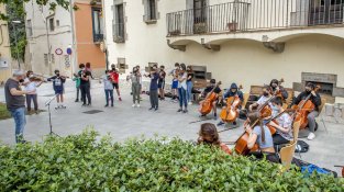 Una de les imatges que va deixar el concert del projecte I-Música