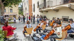 Una de les imatges que va deixar el concert del projecte I-Música