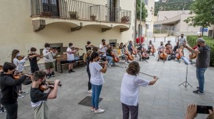 Una de les imatges que va deixar el concert del projecte I-Música