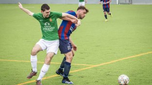 Una de les imatges que va deixar el partit Jonquera - Borrassà