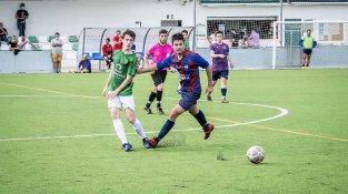 Una de les imatges que va deixar el partit Jonquera - Borrassà