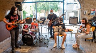 Una de les imatges que ha deixat el Primer Concert de final de curs de l'Escola Municipal de Música