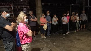 Una de les imatges que va deixar la visita a les Caves Oliveda
