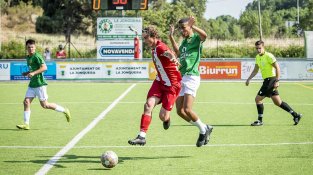 Imatges que va deixar el partit entre la UE La Jonquera i UE Vic