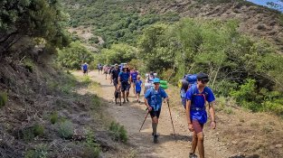 Una de les imatges que va deixar la travessa 2021 entre la Jonquera i Portbou