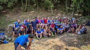 El CEJ es prepara per a la 75a travessa de la Jonquera a Portbou. Imatge d'arxiu.