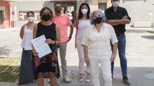 Visita a la Jonquera de la diputada Montse Bassa d'ERC al Congrés de Diputats de Madrid